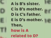 Only high IQ minds will find alphabets A and D
