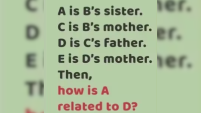 Brain teaser challenge: Only high IQ minds will be able to find the relation between alphabets A and D