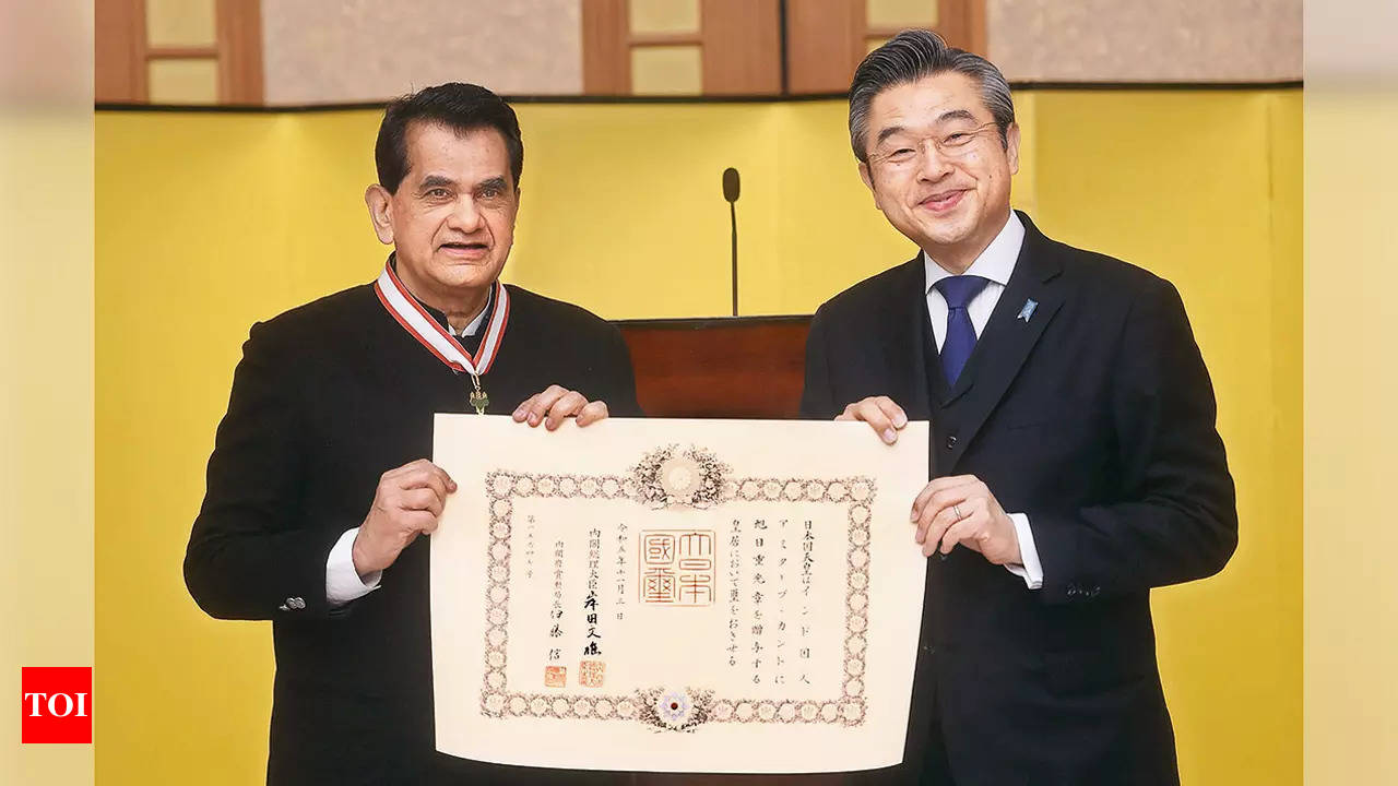 Deeply humbled: Amitabh Kant after receiving Japanese honour | Events Movie  News - Times of India