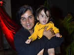 Varun Badola with son