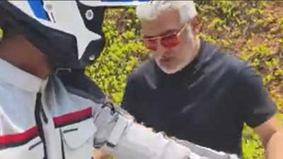Ajith Kumar teaches tips and tricks of bike riding to his team member; video goes viral on the internet - WATCH