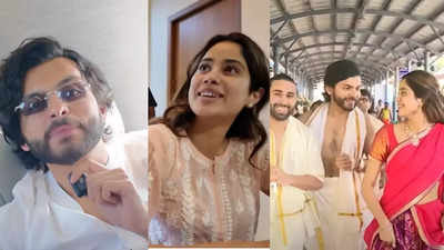 Janhvi Kapoor climbs Tirupati temple on her knees with rumoured boyfriend Shikhar Pahariya, relishes south-Indian lunch with lots of ghee, Orry drops a fun vlog - WATCH video