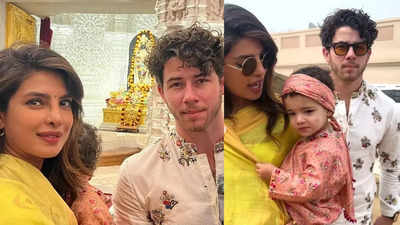 Priyanka Chopra drops photos with Ram Lalla, as she visits Ram Mandir in Ayodhya with Nick Jonas, little Malti Marie says 'Ram' - WATCH video and PICS