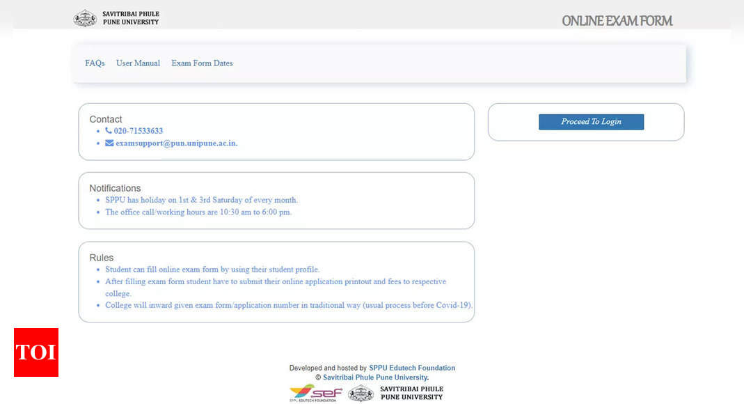 Unipune Exam Form 2024: Savitribai Phule Pune University Introduces Online Exam Form Submission via Student Profiles