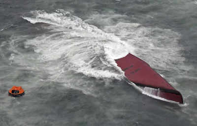 Nine dead after South Korean-flagged vessel capsized off Japan, S Korea says