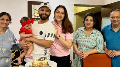 Bigg Boss 14 fame Rahul Vaidya shares photos from daughter Navya's half birthday celebrations; says 'Our little lady is 6 Months already'