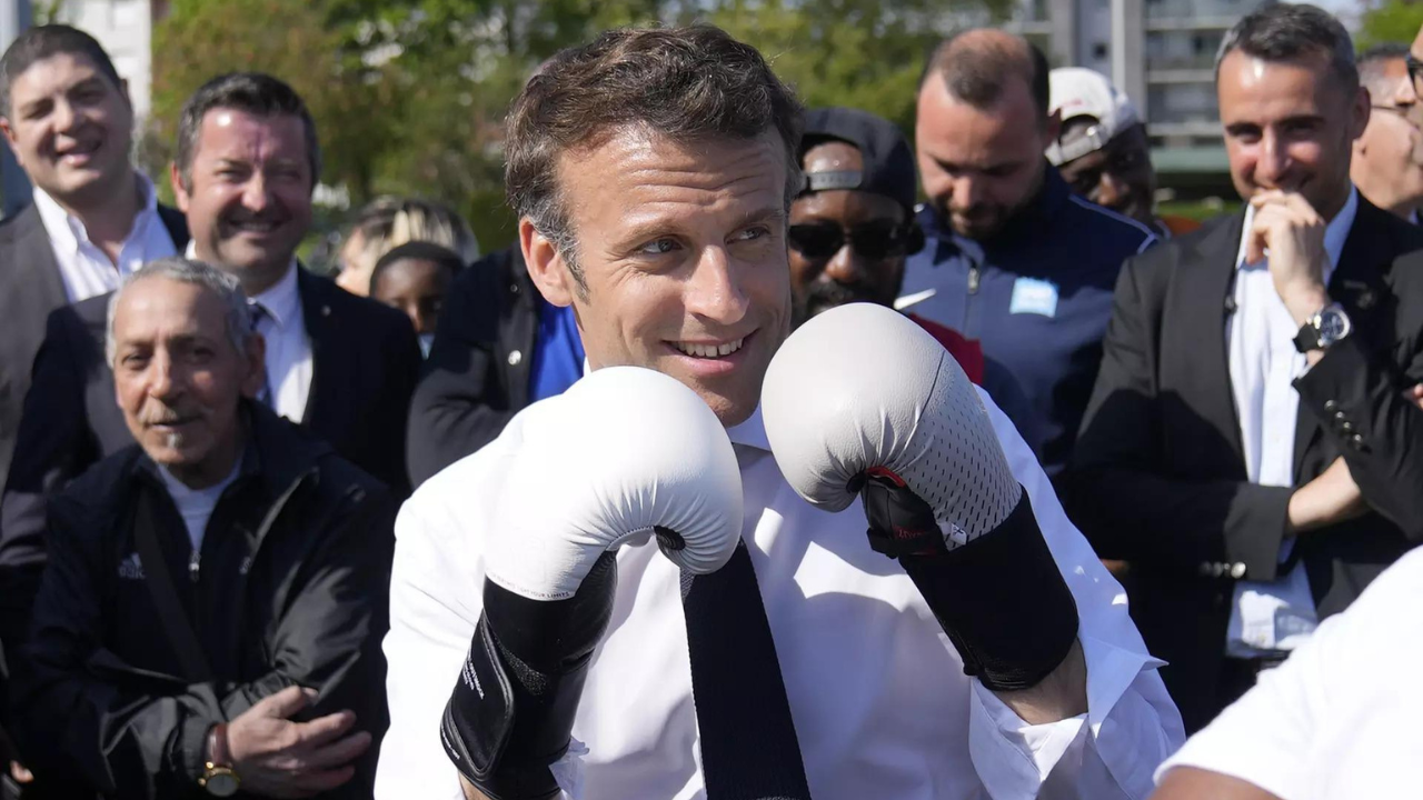 ‘Raging Bull’: Emmanuel Macron shows off his boxing skills on camera, and Europe notices – Times of India