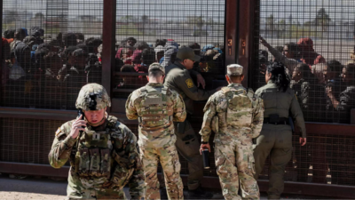 Texas border clash: Migrants overcome guards, break through security barrier