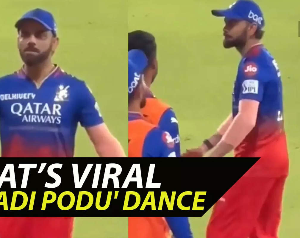 
'Anushka Sharma has 3 kids': Virat Kohli's viral dance moves to Thalapathy Vijay's 'Appadi Podu' track steal the show during CSK vs RCB IPL clash; internet reacts

