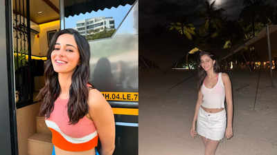 Ananya Panday reveals she is the 'happiest' when she is on a beach or on a set; fans REACT - See photos
