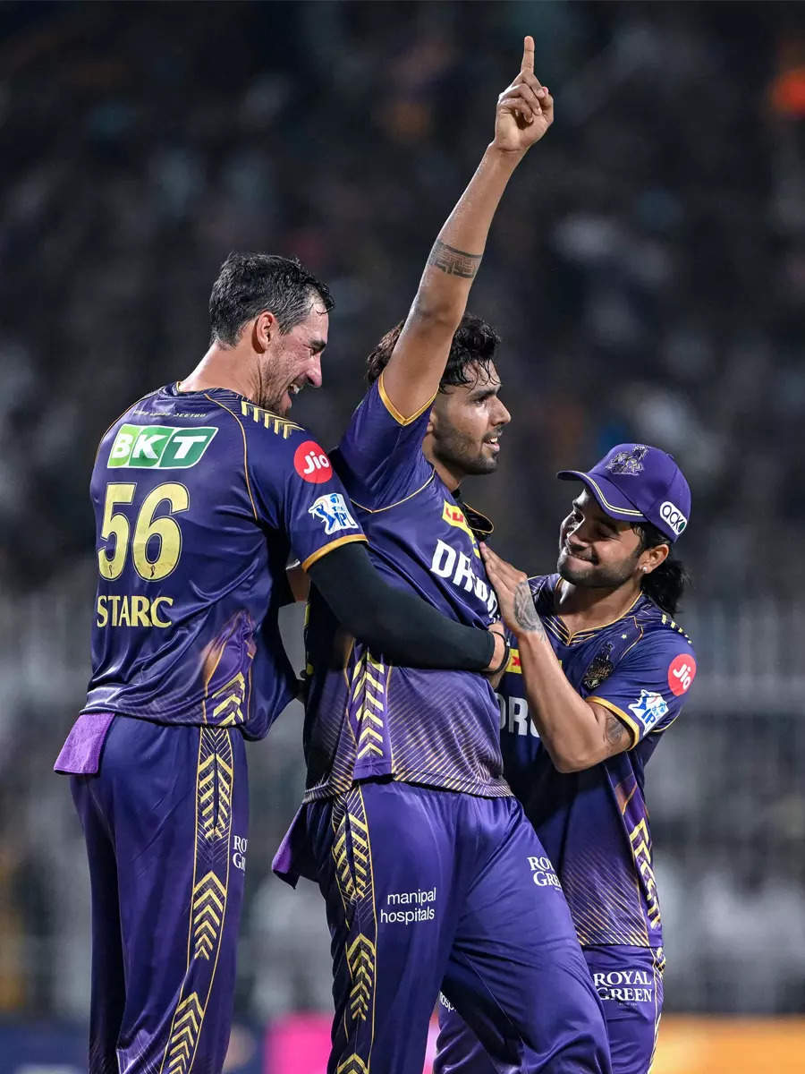 In Pics: Russell, Harshit help KKR edge SRH in IPL thriller