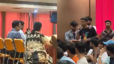 Students ‘forced to attend’ seminar with BJP neta’s son