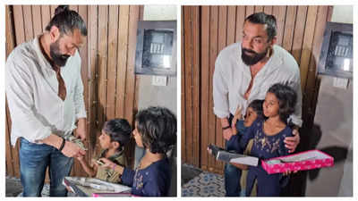 Viral video: Bobby Deol gifts two Rs.500 notes to underprivileged kids in Mumbai