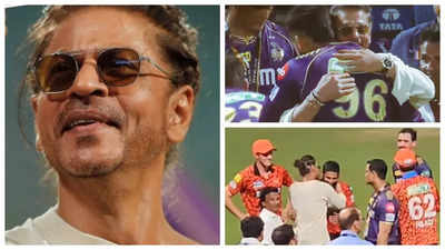 Shah Rukh Khan celebrates cricket team's win; hugs his players and poses for selfies - WATCH
