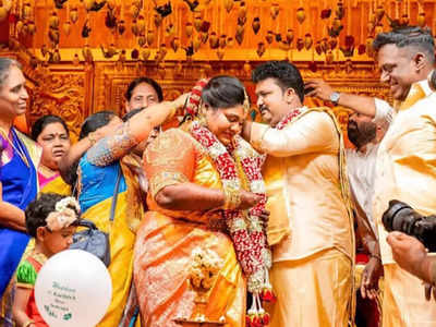 Indraja Shankar gets married to her long-term bestie Karthick; pics inside