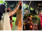 Aishwarya celebrates Holika dahan with Jaya and family