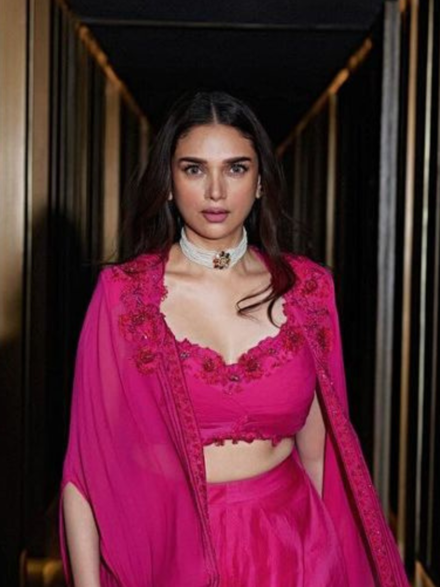 Aditi Rao Hydari Is Vision To Behold In Pink Ruffle Co-Ord Set | Zoom TV