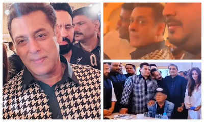 'Bhaijaan' Salman Khan goes on a selfie spree at Baba Siddiqui's Iftaar party - INSIDE PICS