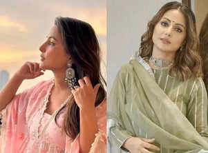 Hina Khan's surreal suits collection
