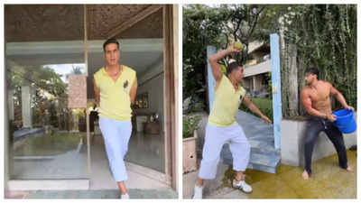 Akshay Kumar and Tiger Shroff's Holi prank goes viral
