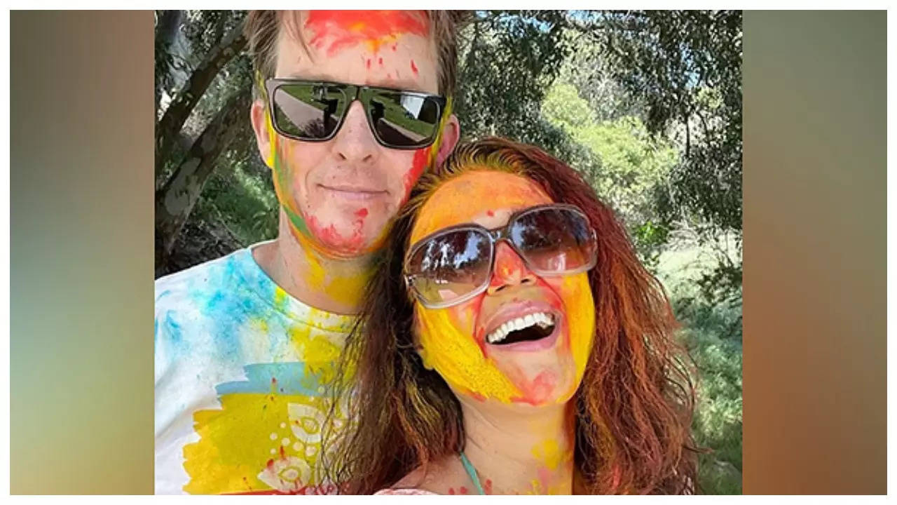 Preity Zinta drops pictures from her Holi celebration | - Times of India