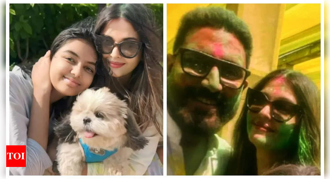 after ringing in holi with bachchan family, aishwarya rai bachchan, abhishek bachchan and aaradhya bachchan celebrate with close friends – inside pics | – Times of India