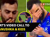 WATCH! Virat Kohli video calls wife Anushka Sharma and kids Vamika, Akaay post RCB's win; fans call it 'heartwarming'