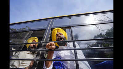 AAP protest: Delhi Police detain Punjab minister Harjot Singh Bains, Somnath Bharti