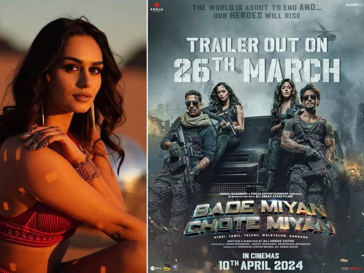 Manushi Chhillar Unveils The Action Packed Trailer Of Bade Miyan Chote