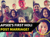 Fans spot sindoor on Taapsee Pannu's maang in latest Holi picture amid news about her secret marriage with Mathias Boe