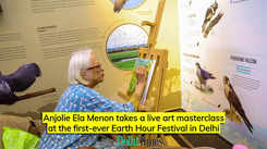 Anjolie Ela Menon takes a live art masterclass at the first-ever Earth Hour Festival in Delhi