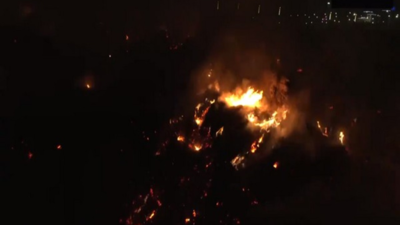 Fire at Noida authority's dumping yard, flames continue for over 18 hours