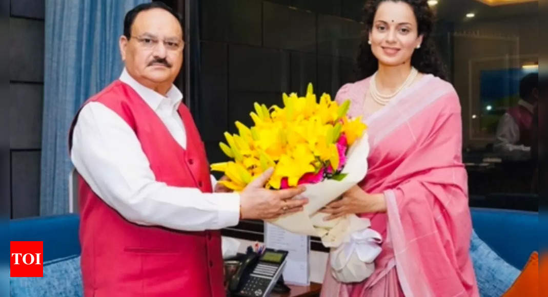 Kangana Ranaut meets BJP National president JP Nadda, SEE PIC! | Hindi Movie News