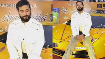 Bigg Boss 17 fame Anurag Dhobal expresses his disappointment on his Lamborghini being seized