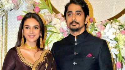 Siddharth and Aditi Rao Hydari tie the knot at a temple in Telangana; expected to announce their marriage soon: Reports