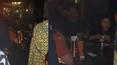 Viral video! 'Inimel' duo Lokesh Kanagaraj and Shruti Haasan spotted together at a pub