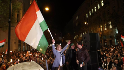Thousands protest against Hungary's Orban after former insider leaks graft case tape