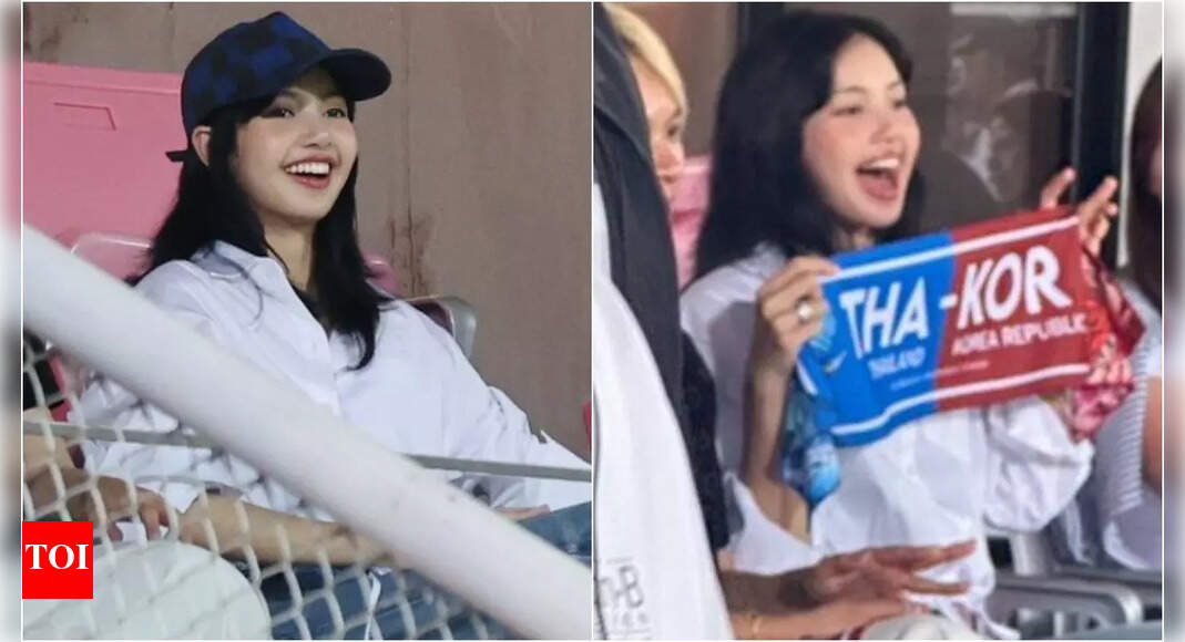 BLACKPINK's Lisa Was spotted at the Thailand versus Korea Match