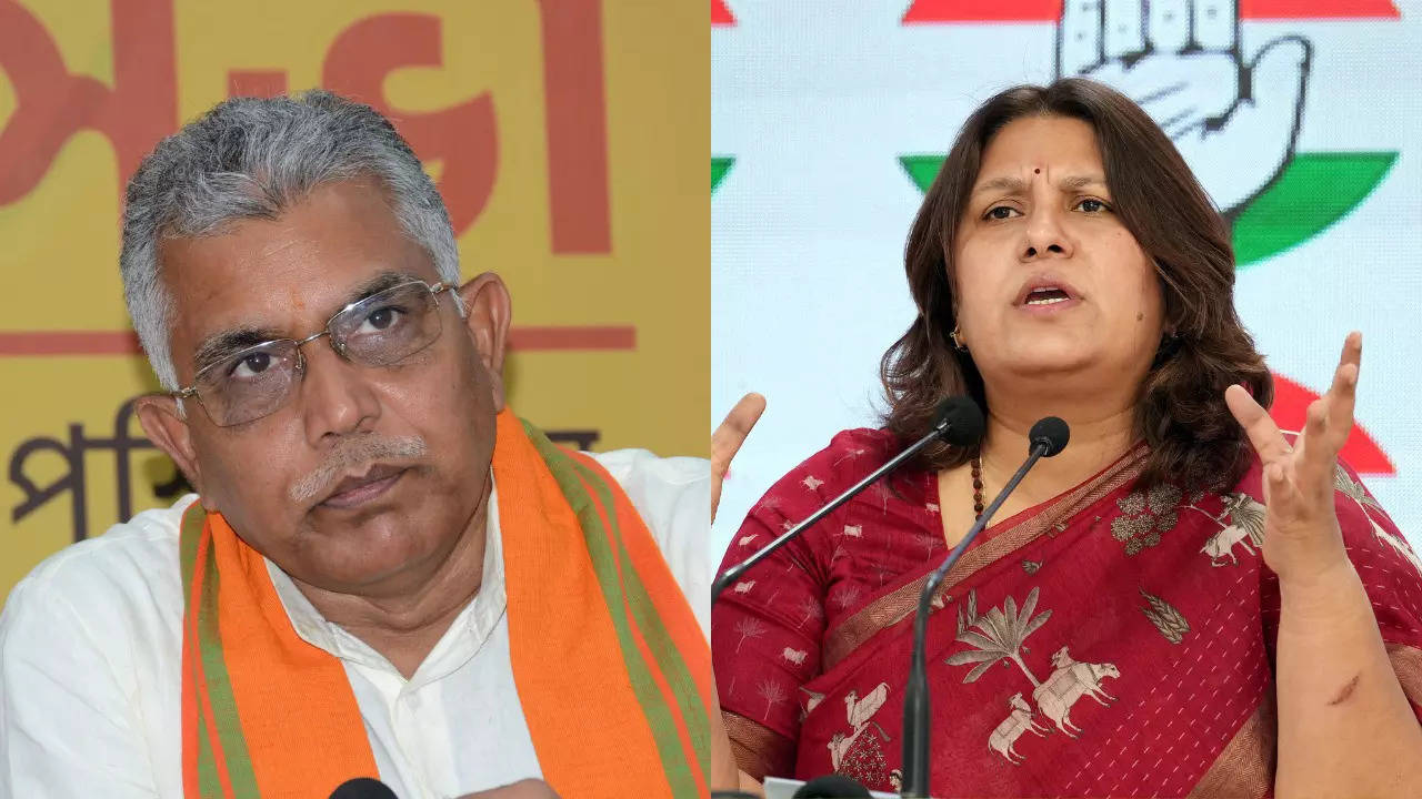 In bad taste': Cong's Supriya Shrinate and BJP's Dilip Ghosh get EC notices  over objectionable remarks | India News - Times of India