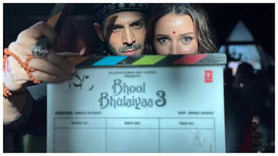 Kartik Aaryan shares a photo with Triptii Dimri as they wrap the first schedule of 'Bhool Bhulaiyaa 3': 'Rooh Baba’s Cape has some different magic'