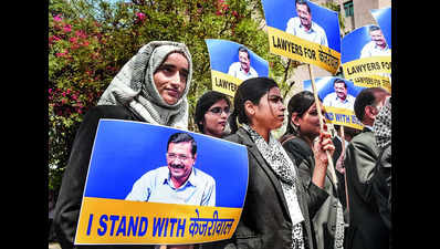 AAP’s legal cell holds protests