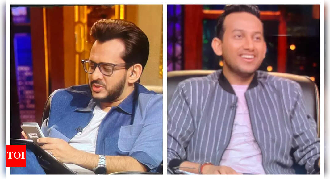 Shark Tank India 3: Aman Gupta reads out a question for Ritesh Agarwal from an intimacy card game for couples during a pitch; the latter says 'Jinko batana hai unhe batayenge' - Vimarsana News