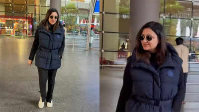 Parineeti Chopra wears a puffer jacket in Mumbai summers, fans speculate that she's pregnant - WATCH video