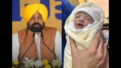 Punjab chief minister Bhagwant Mann, wife welcome baby girl