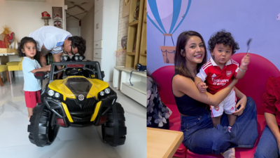Shehnaaz Gill gifts an electric Jeep for Bharti Singh and Haarsh Limbachiyaa's son Golla's pre-birthday celebration