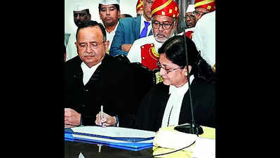 Justice Moushumi sworn in as judge in Telangana HC