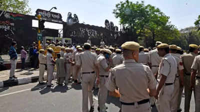 INDIA bloc protest: Security tightened in Central Delhi