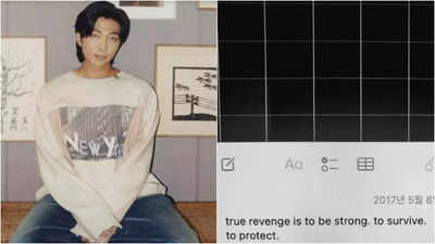 BTS' RM sparks discussion with thought-provoking social media post on 'True Revenge'