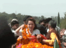 Actor-turned-politician and BJP's candidate from Himachal Pradesh Kangana Ranaut holds roadshow in Mandi