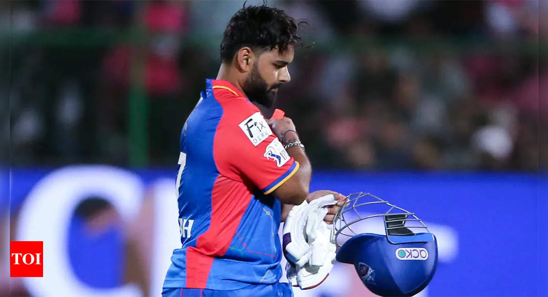 Watch: Delhi Capitals’ skipper Rishbah Pant smashes bat on his way back after getting out vs Rajasthan Royals | Cricket News